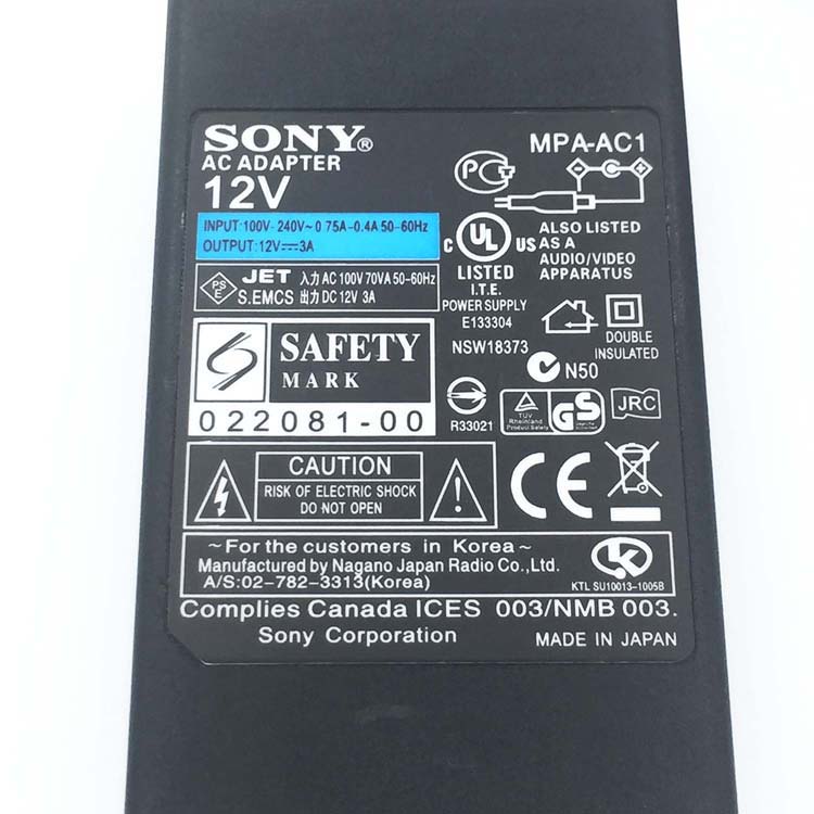 SONY MPA-AC1 Chargeur / Alimentation