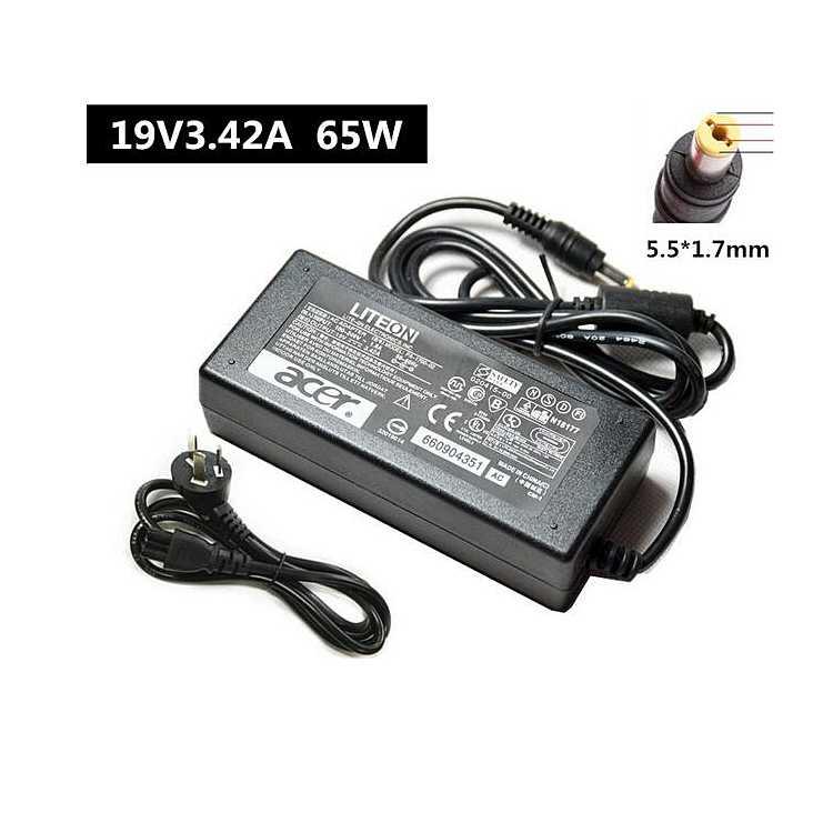 19V 3.42A 65W Chargeur de batterie pour ordinateur portable de
