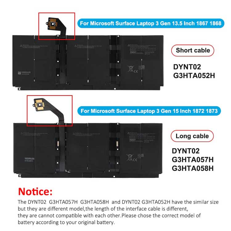 MICROSOFT G3HTA052H Batterie