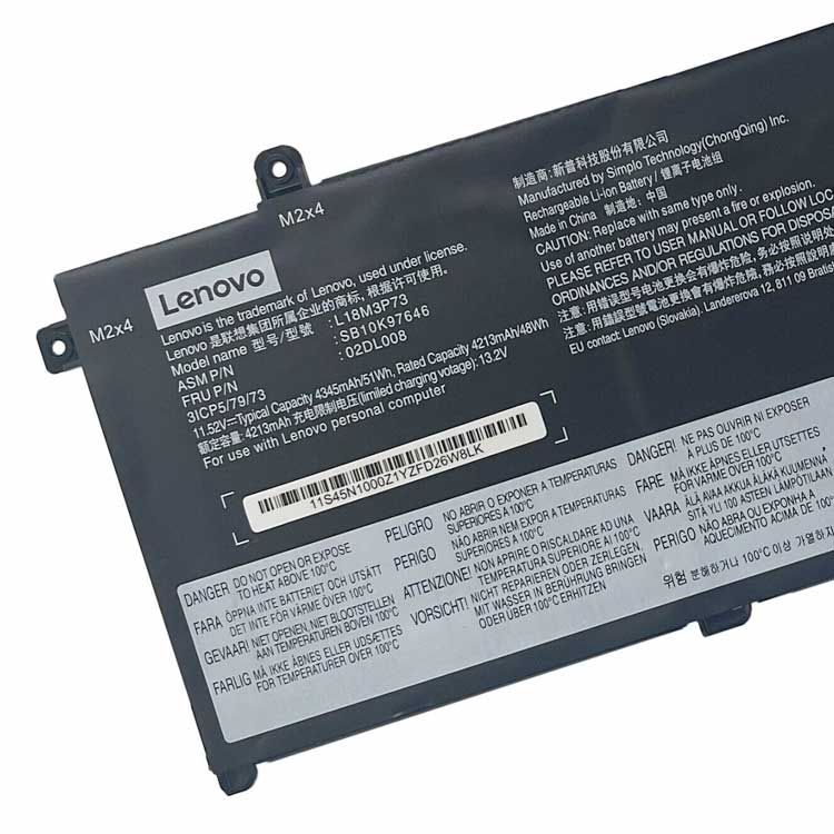 Lenovo ThinkPad T490 Série Batterie